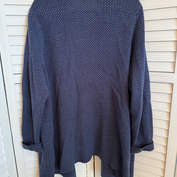 Croft & Barrow Navy Open Cardigan - Picture 2 of 2